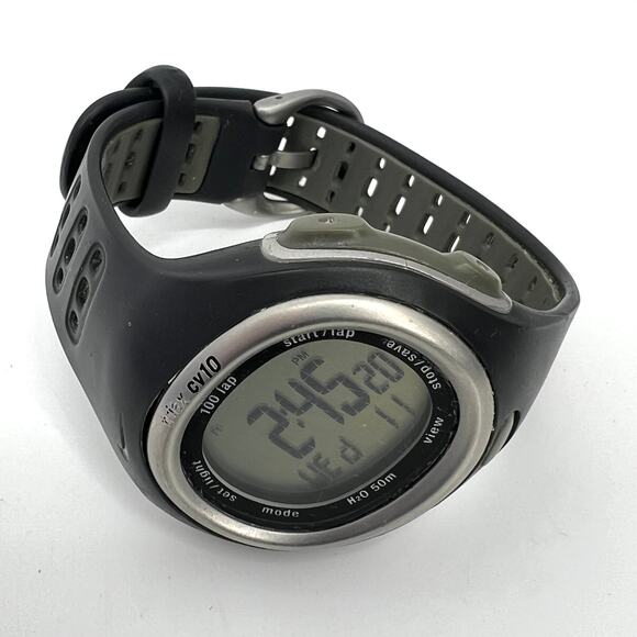 Nike Black Gray Triax CV10 SM0020 Wrist Watch Works - Picture 5 of 11
